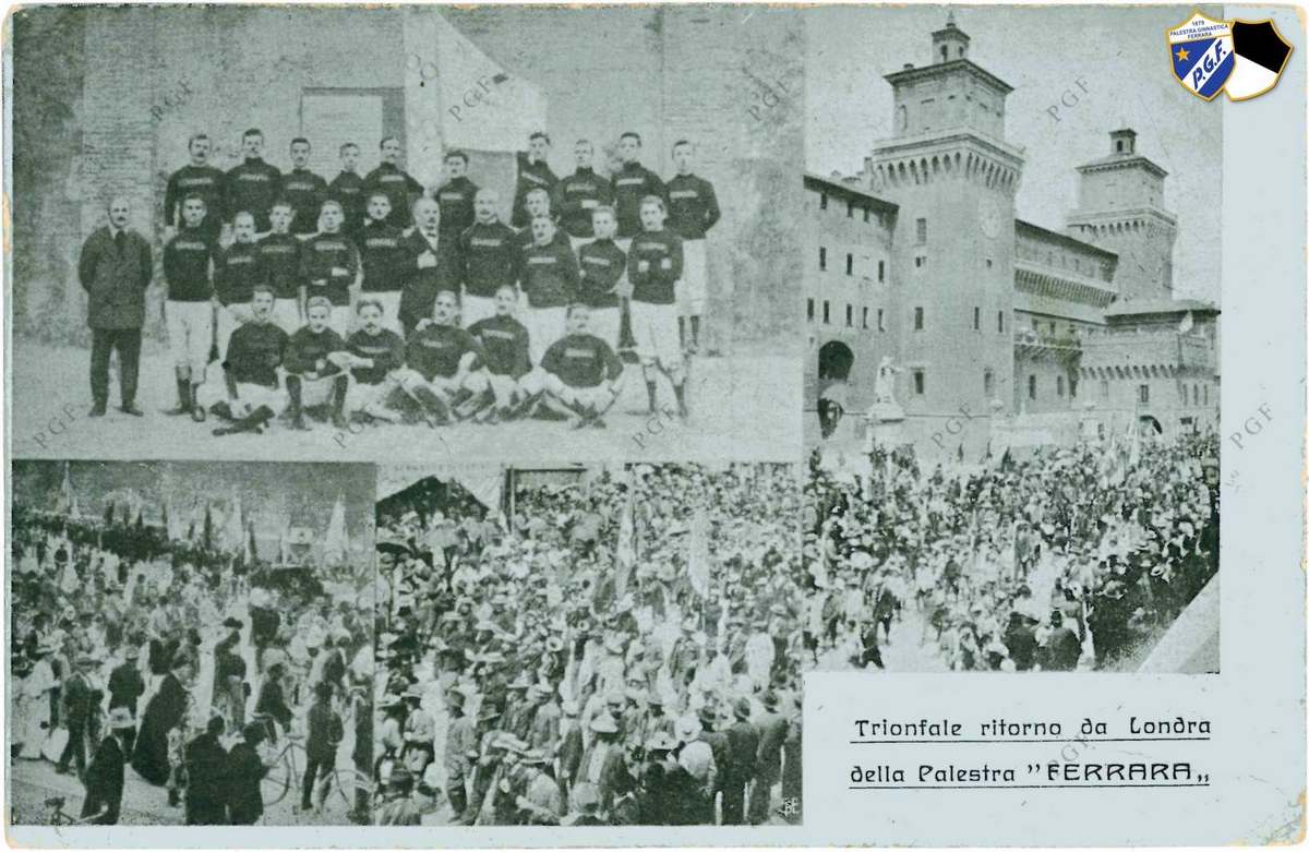 Il trionfale ritorno da Londra 1908 degli atleti della PGF